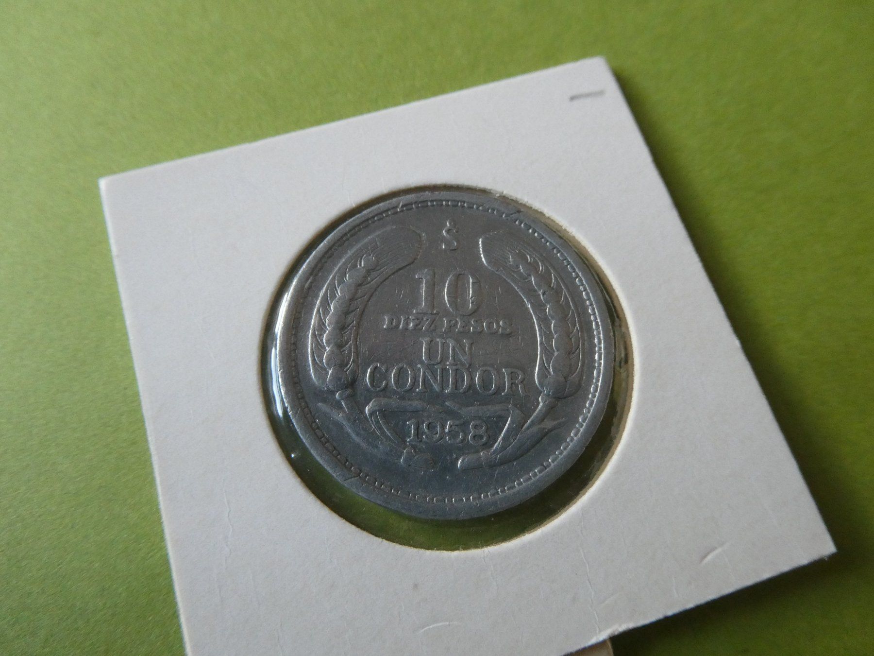 Alle Münzen: Chile 1958, 10 Pesos – Gebraucht aus Hinterforst von Rohusri 1