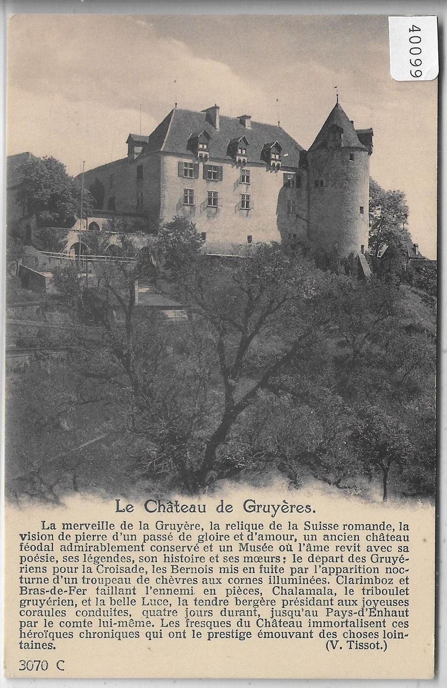 Cartoline postali: Le Chateau de Gruyeres – Usato da Ettingen venduto da Kartenplanet