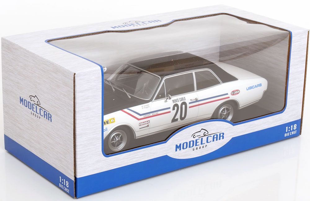 Opel Modellini d'auto: OPEL COMMODORE A #20 MONTE CARLO 1971 1:18 MCG – Nuovo e nell'imballaggio originale da Suhr venduto da Moebelsiralfred 2
