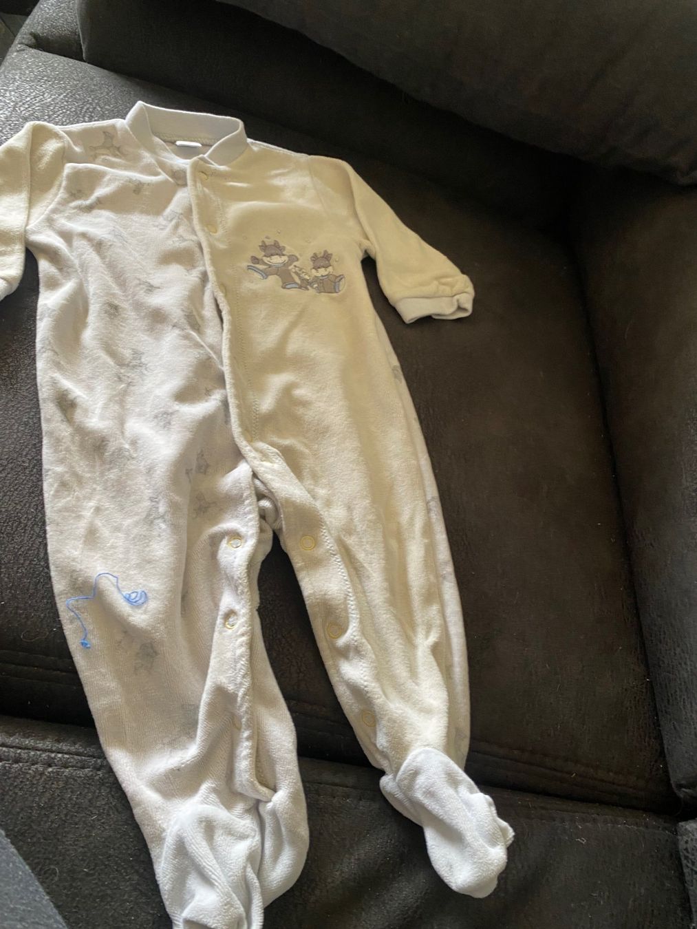 Strampler: Smile Strampler Grösse 68  hellblau/beige – Gebraucht aus Allenwinden von Obalu 1
