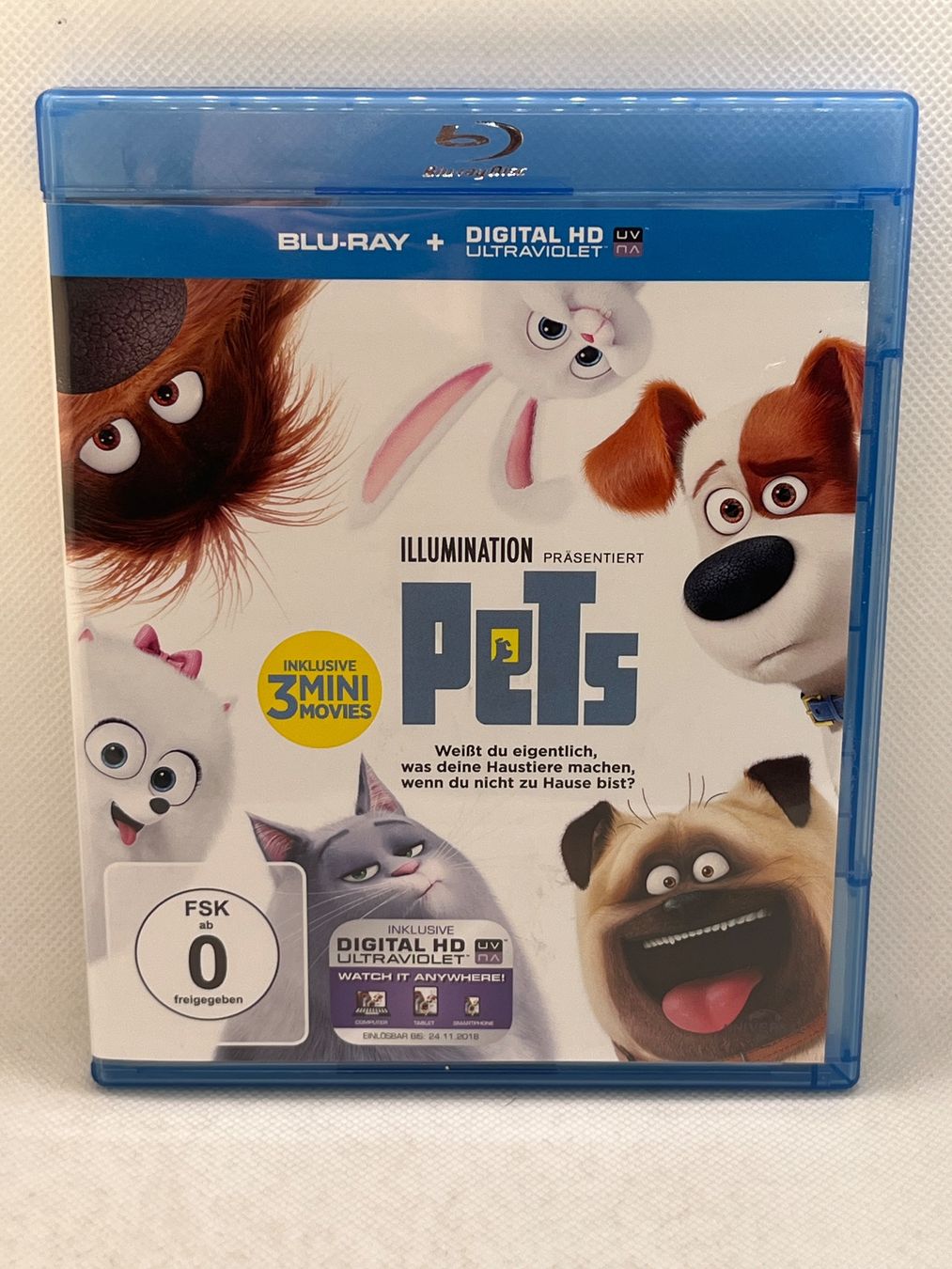 Tutti i DVDs: Pets - Illumination Blu-Ray mit Digital HD – Usato da Hinterkappelen venduto da Kim1992