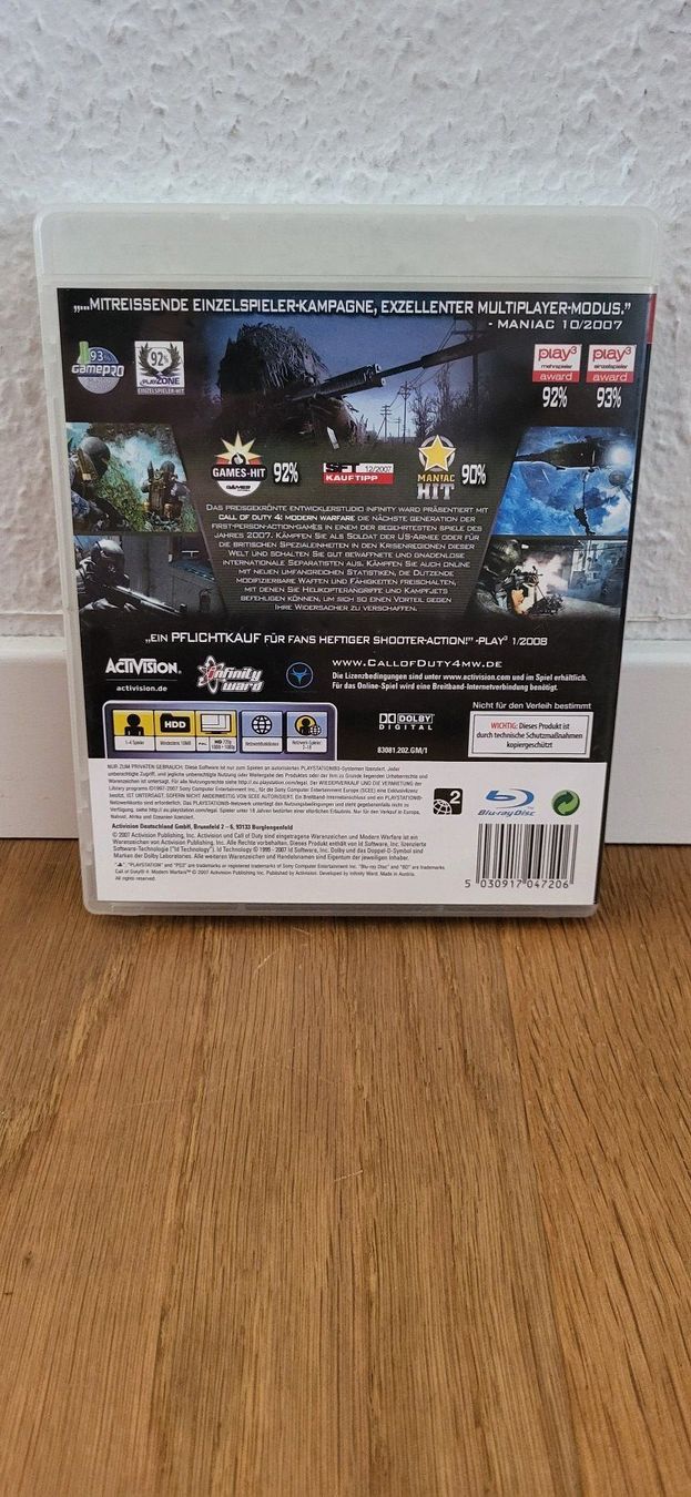 Sony Spiele: PS 3 - Call of Duty 4 Modern Warfare – Gebraucht aus Münsingen von DigitaleSpielecke 1