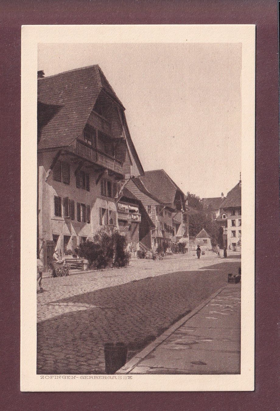 Ansichtskarten: ZOFINGEN - Gerbergasse – Gebraucht aus Pully von nicecards