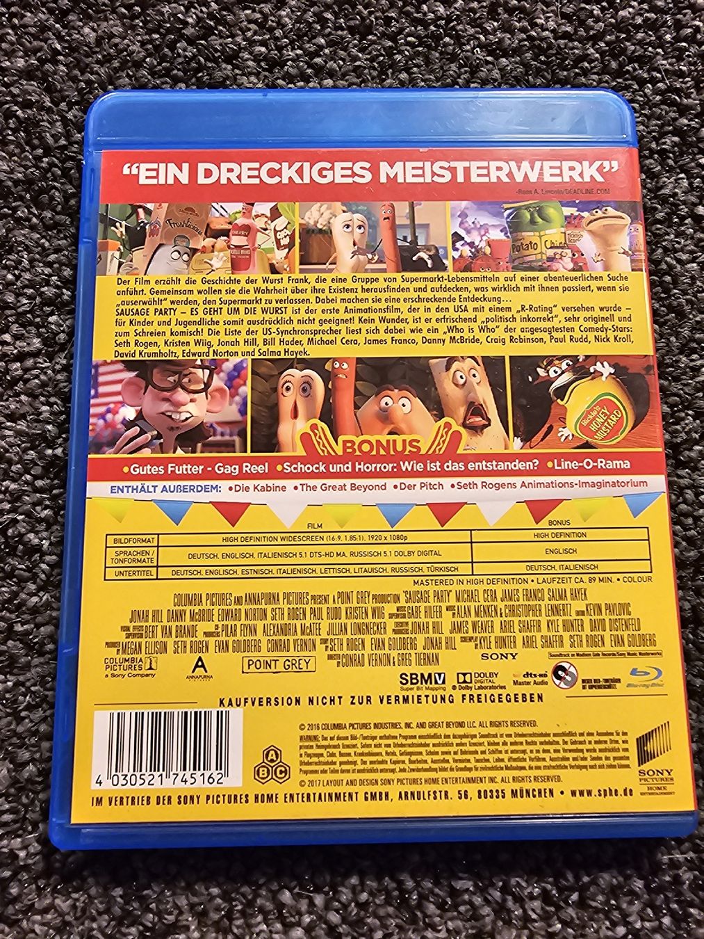 Tutti i DVDs: Sausage Party - Blu-Ray  – Usato da Ruswil venduto da jan_bxl5 1