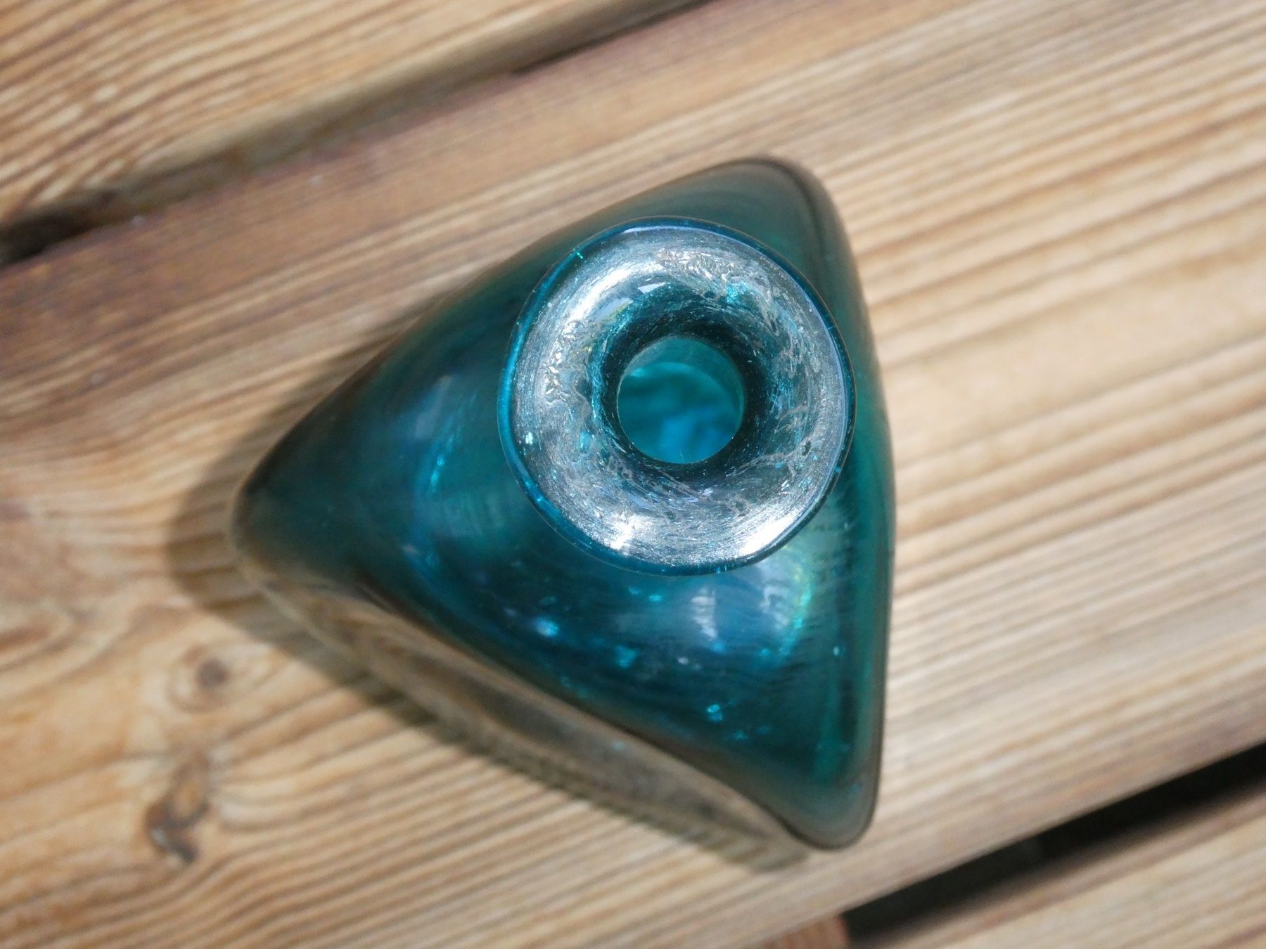 Vase & Récipients: alte Dreiecksvase Glas – D'occasion à Lüchingen par Eeizo 2
