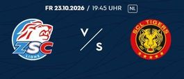 Eishockey Stehplatz Ticket ZSC-SCL Tigers 23.10.2026