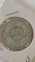 2 Franken 1943, Silber, top Zustand (WA3)