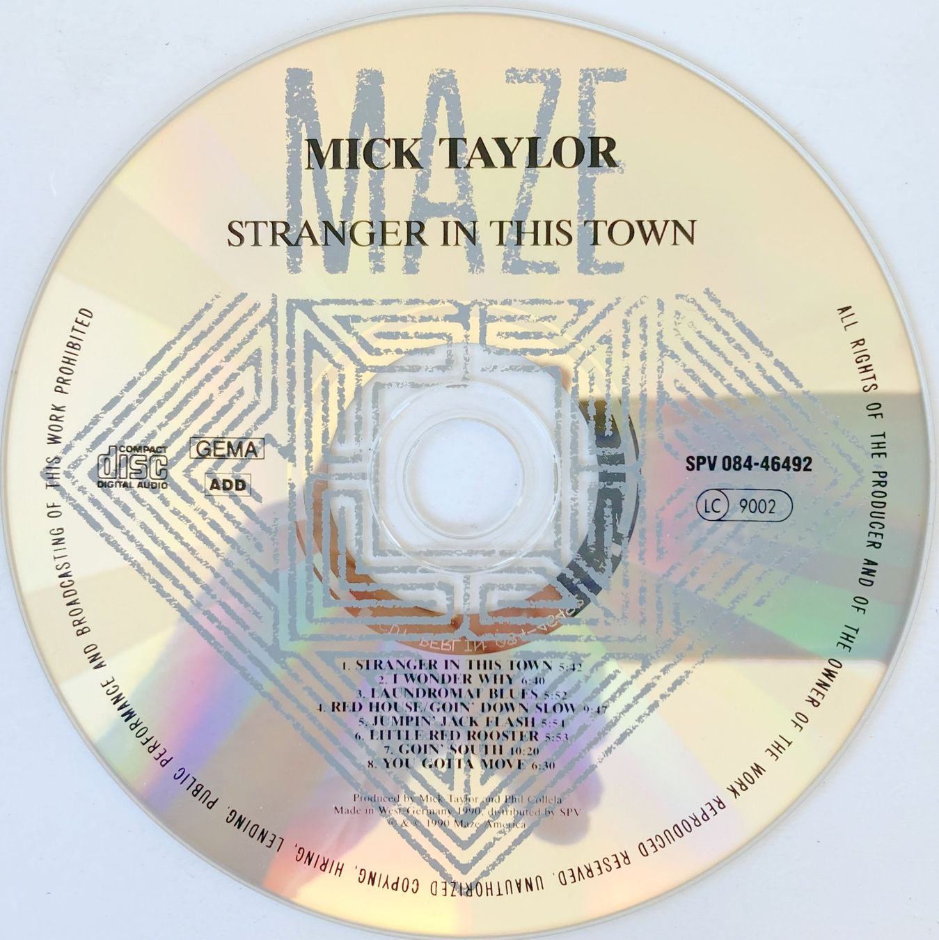 CDs: ROLLING STONES / MICK TAYLOR - STRANGER IN THIS TOWN – D'occasion à Bottens par hotter-than-hell 2