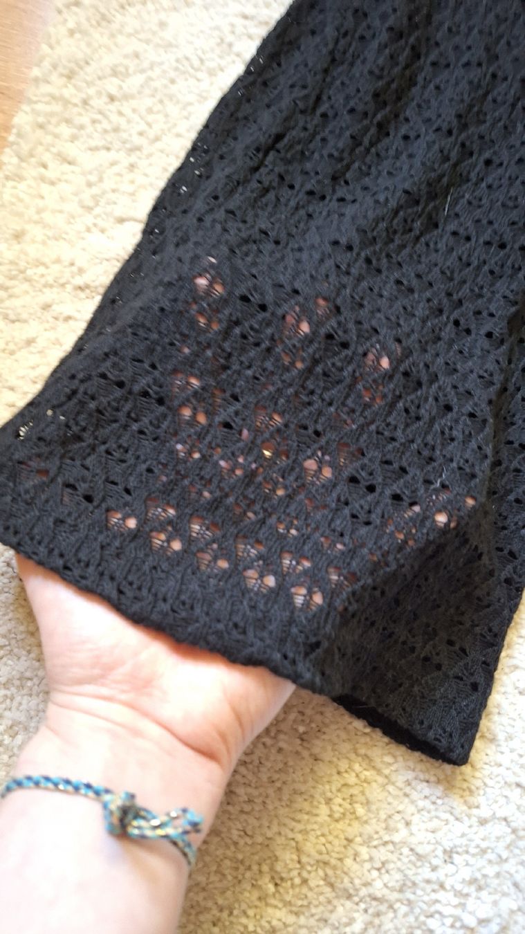 Pantaloni: Gehäkelte Stoffhose schwarz – Nuovo (secondo la descrizione) da Winterthur venduto da _lxeah 1