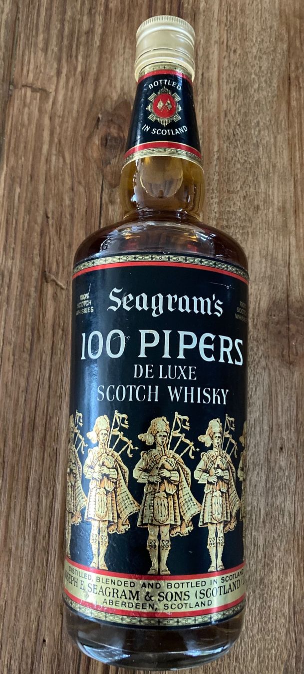 Spirituosen: Seagrams 100 Pipers Whisky von ca 1985 – Neu (gemäss Beschreibung) aus Roggwil BE von Maui2000