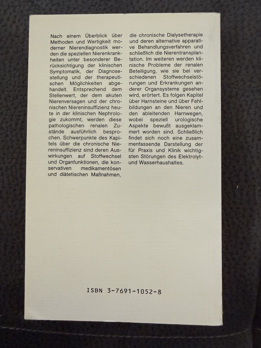 Libri: Lehrbuch: Nephrologie Leitfaden Praxis u.Klinik  – Usato da Lyss venduto da chr_p9zd 1