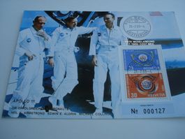 Maximumkarte 1969, Apollo 11, nummeriert
