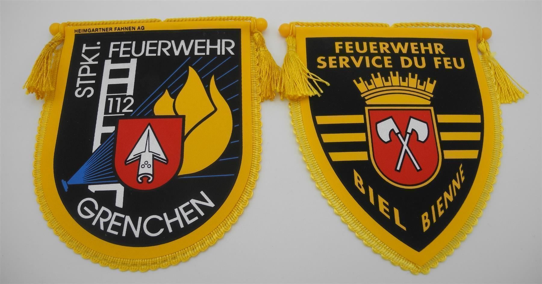 Fahnen: 4 Wimpel, div. Feuerwehren, Nr. g75 – Neu (gemäss Beschreibung) aus Kottwil von Crazyrolf 2
