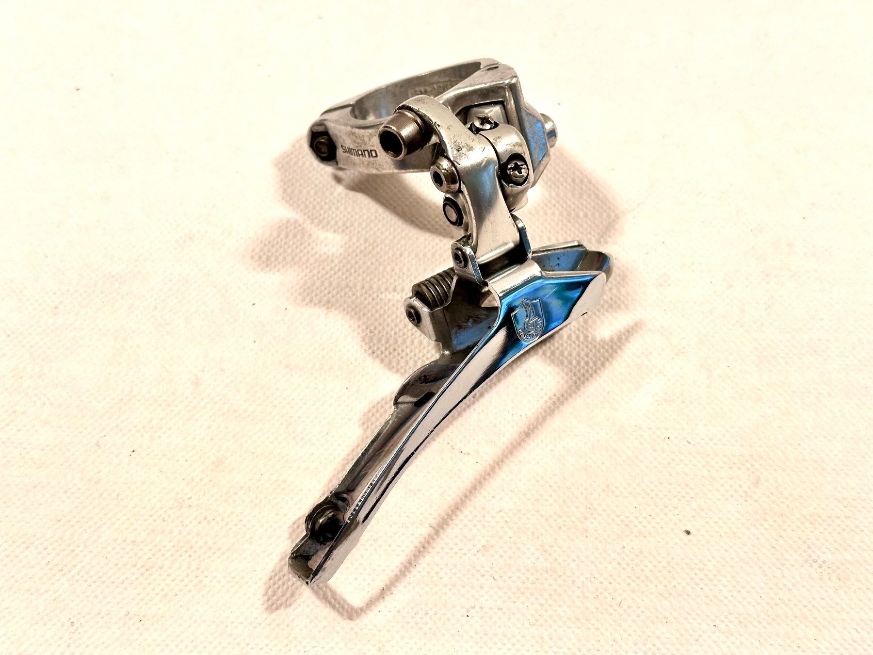 Campagnolo Ersatzteile: Campagnolo Front Derailleur Umwerfer + Schelle 1 3/8" – Gebraucht aus Luzern von bikeandbeltcom