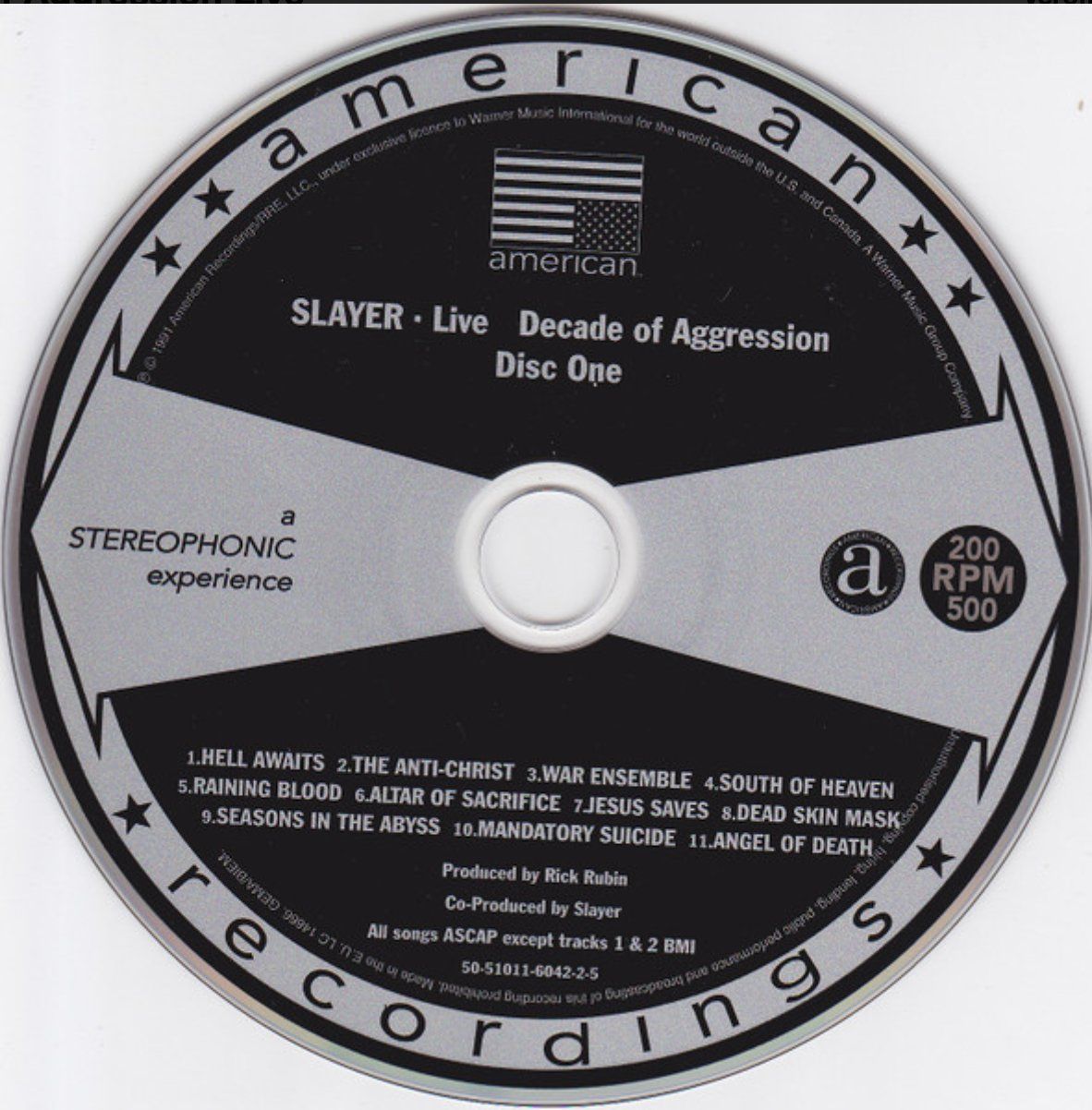 CD: Slayer - Decade Of Aggression - Live (2CDs) – Usato da Brunnen venduto da Barfly5 2