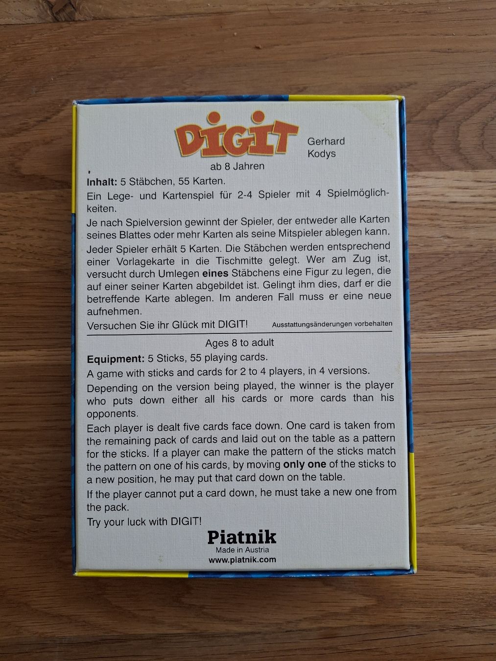 Giochi: Kartenspiel DIGIT – Usato da Zürich venduto da Vordermannd86 2