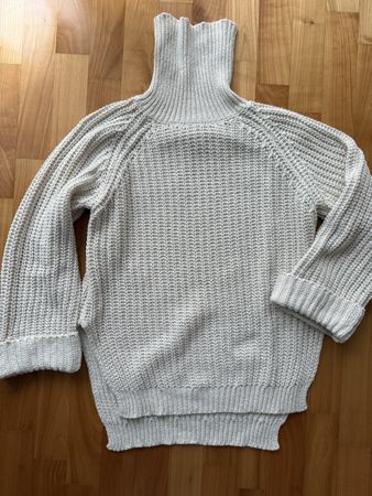 SHEIN, Strickpullover mit Rollkragen, creme