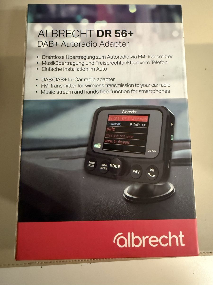 Radio: ALBRECHT DR 56+ DAB+ Autoradio Adapter – Nuovo e nell'imballaggio originale da Zuzwil SG venduto da Stepwolf