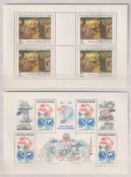 2 Kleinbogen . CSSR. Postfrisch. (11)