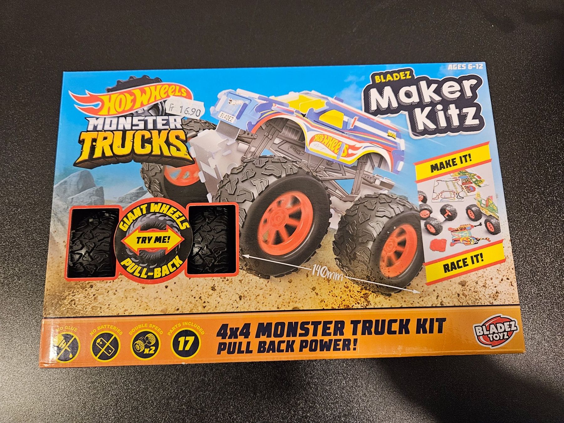 Hot Wheels Giocattoli: Neu - Hot Wheels - Monster Truck Kit - Bastelset – Nuovo e nell'imballaggio originale da Dagmersellen venduto da J_RP_Dagmersellen