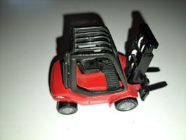 Spielzeug Gabelstapler, rot, Top Zustand!