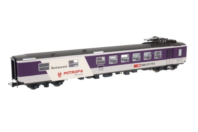 LS Models Modellini di ferrovie: LS Models 47268DC SBB CFF FFS Speisewagen EW I "Mitropa" H0 – Nuovo e nell'imballaggio originale da Bremgarten AG venduto da Sportivo2007