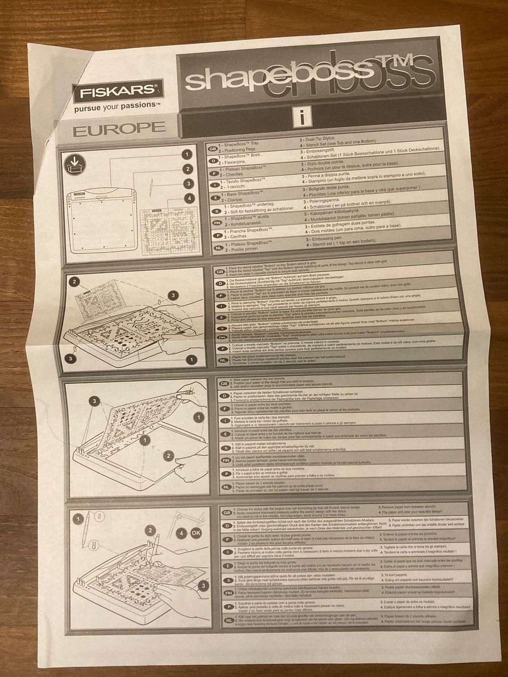 Fiskars Sciablone: Fiskars shape boss Prägesystem – Nuovo (secondo la descrizione) da Kriens venduto da rabe010 5