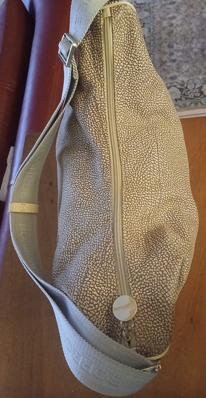 Borbonese Borse da donna: BORBONESE "Mezzaluna" LEATHER DAMEN SCHULTERTASCHE – Usato da Villa Luganese venduto da luxlady 3