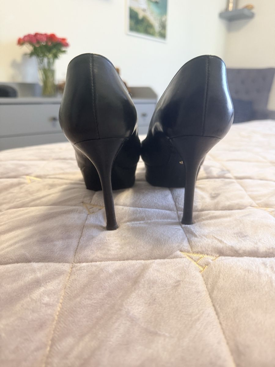Sergio Rossi Scarpe da donna: Sergio Rossi black leather pumps – Usato da Genève venduto da iri_f78b 2