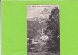 Gsteig bei Gstaad-Kirche und Spitzhorn