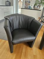 Sessel Leder schwarz 2 Stck. gute Erhaltung nicht abgenutzt
