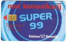 Telefonkarte Slowenien Chip-174  Super 99 blau