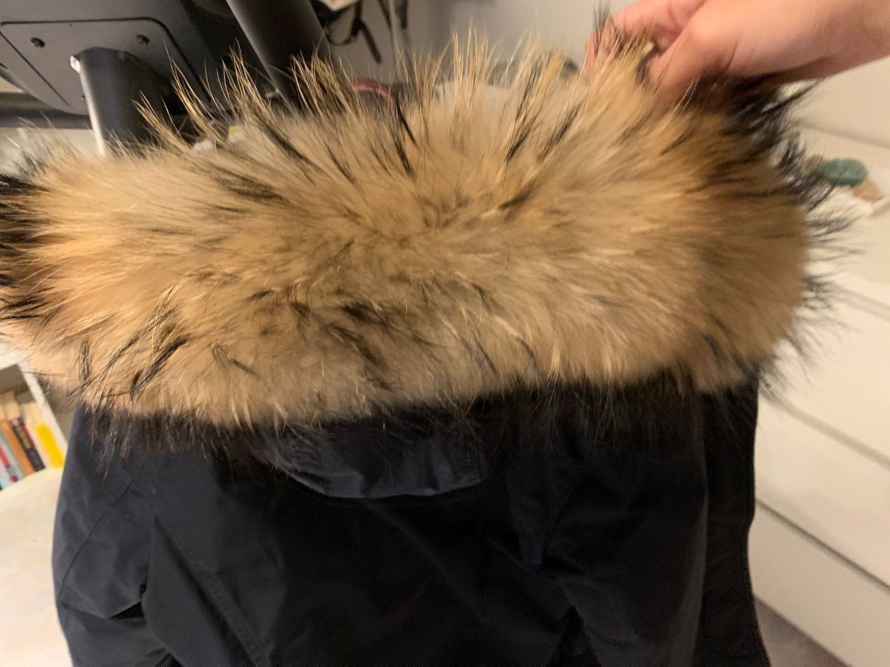 Woolrich Cappotti: Woolrich Parka dunkelblau Grösse S – Usato da Zürich venduto da viv_2ndn 1