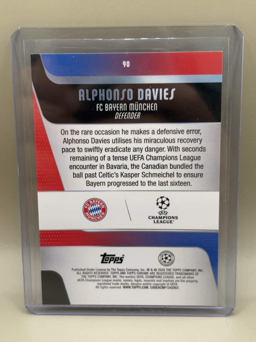 Topps Sammelbilder & Trading cards: Topps Chrome UCC - Alphonso Davies – Neu (gemäss Beschreibung) aus Oberbuchsiten von Bananefrappe93 1