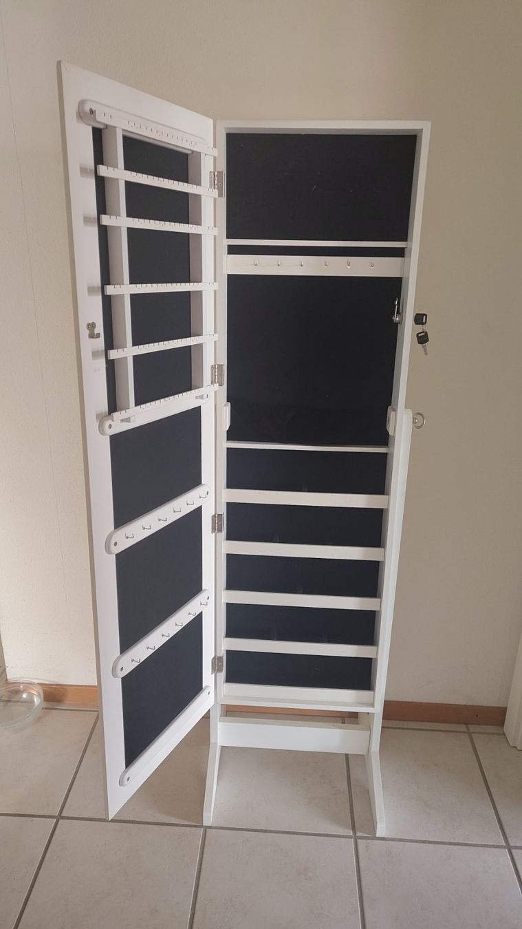 Armadi: Armoire à Bijoux "Miroir" 145cm Blanc – Usato da Cossonay-Ville venduto da frahon 4