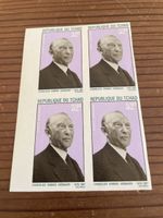 Rep.DU TSCHAD Konrad Adenauer Geschnitten Postfrisch **