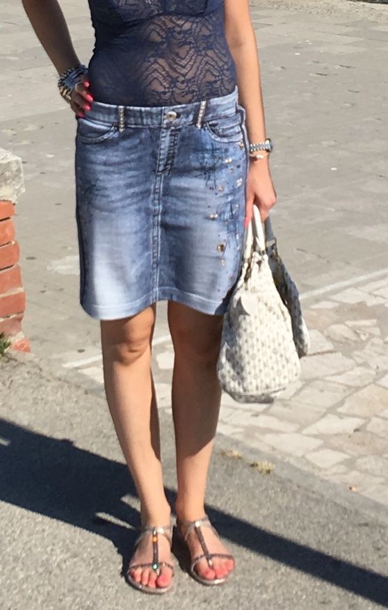 Marc Cain Gonne: Marc Cain Rock in Jeans Optik – Nuovo (secondo la descrizione) da Buchs ZH venduto da KittyInStyle 3