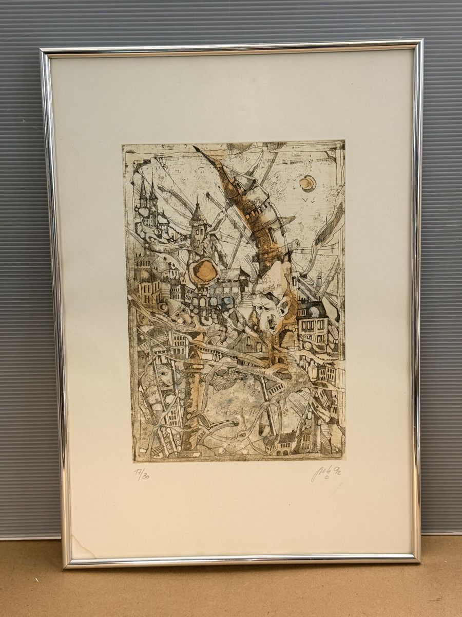Grafica & Litografie: Peti Zumbühl 1992 - Radierung – Usato da Solothurn venduto da NUVICO 1