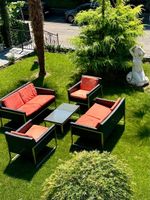 Gartenlounge aus wetterwestem Polyrattan