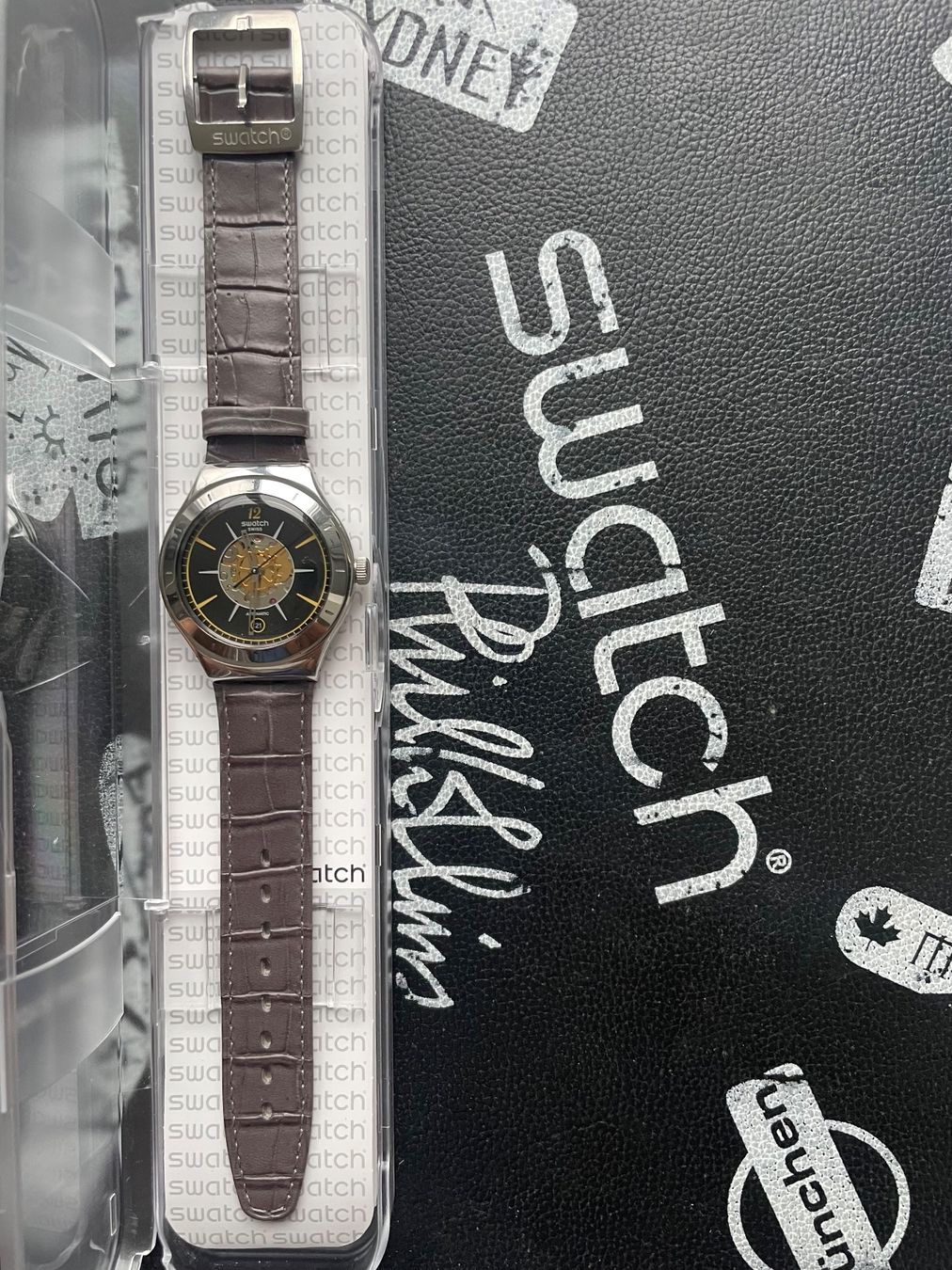 Swatch Orologi: Swatch Uhr Automatic Sistem Dark Sky YAS407 – Nuovo (secondo la descrizione) da Orpund venduto da Dracaris77