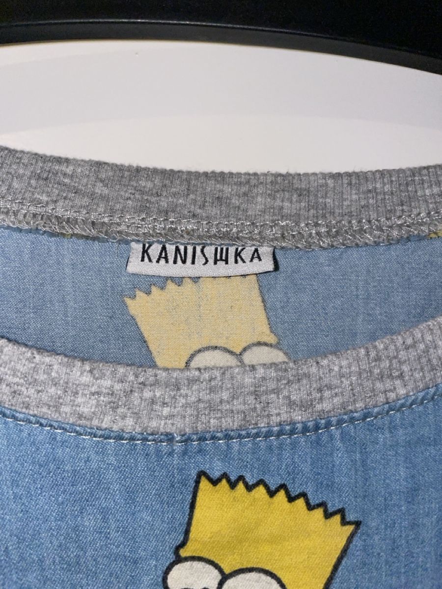 Tuniken: Kanishka Bart Simpson Denim Dress Gr. M – Gebraucht aus Basel von Blumi_13 2