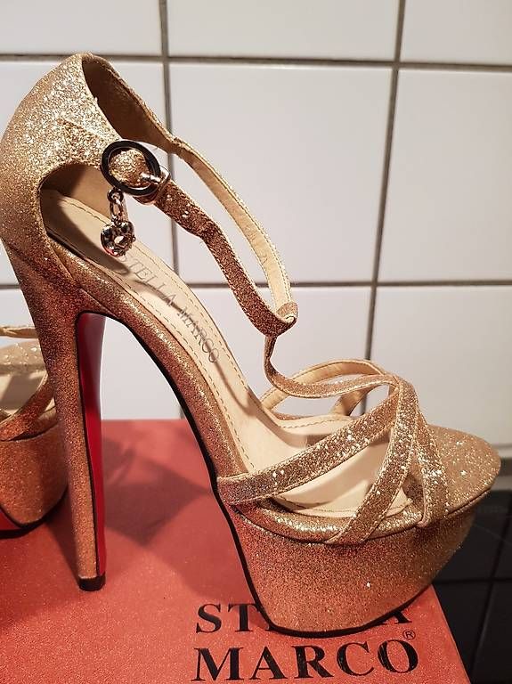 Damenschuhe: High heels Gold Neu 37. – Neu (gemäss Beschreibung) aus Langenthal von sar_nm7g