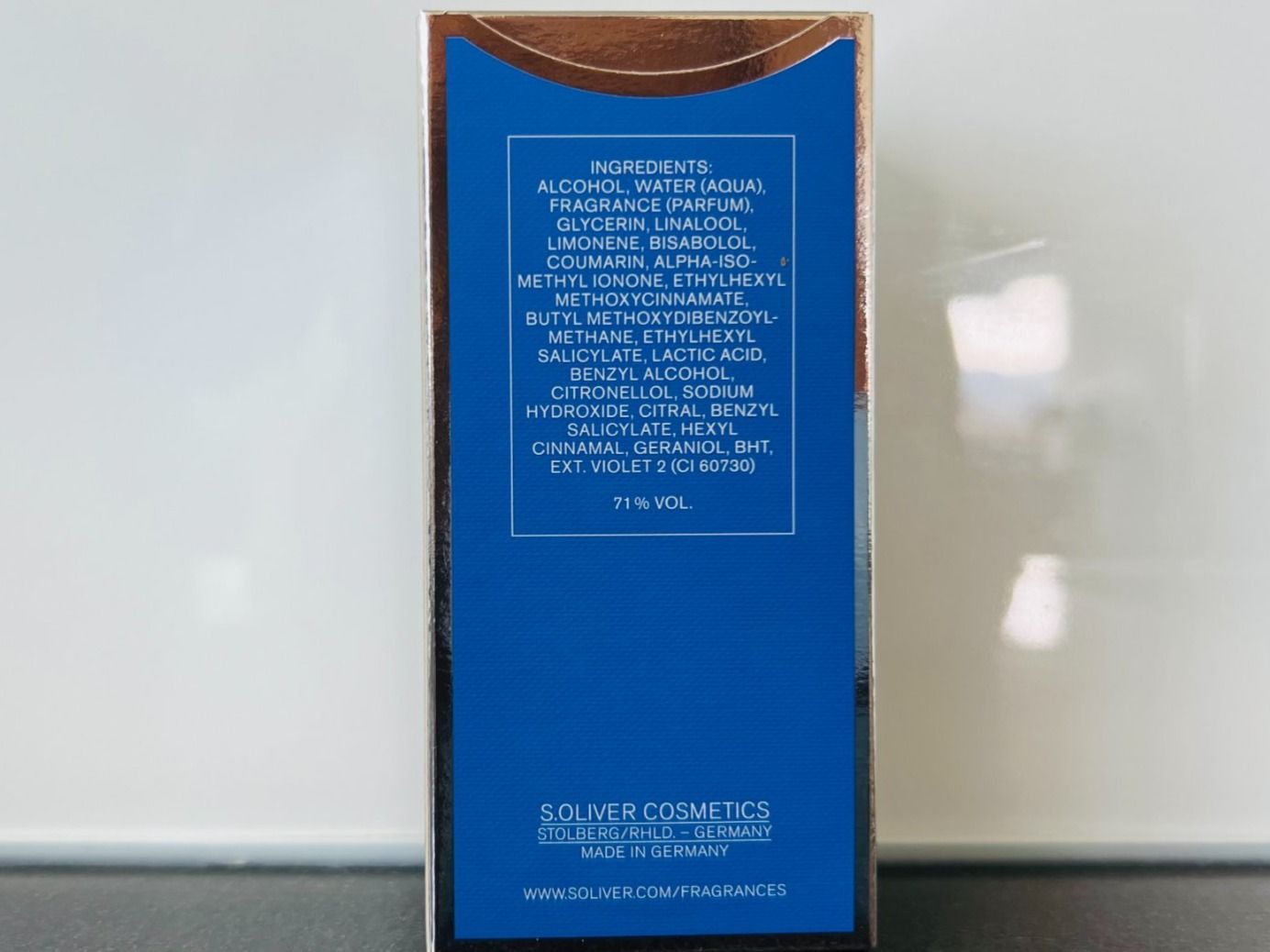 Gesichtspflege: S. Oliver your moment - after shave lotion – Neu und originalverpackt aus Emmen von IMV-Liquidationen 2