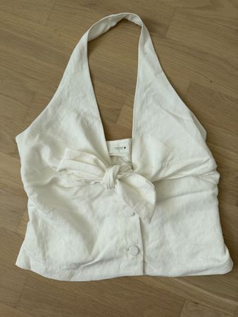Zara Top weiss Gr. L neuwertig Weste