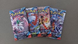 Pokémon Paradox Rift booster pack art set english (4× packs)
