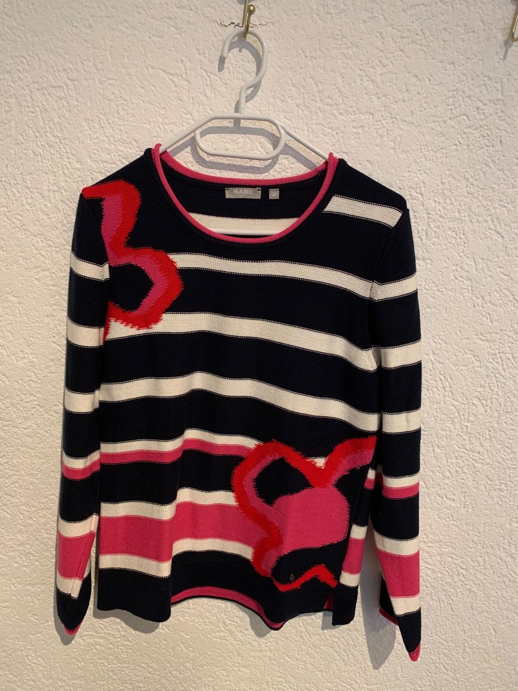 Rabe Maglioni & Felpe: Rabe Pullover gestreift Pink Rot bunt Gr. 38 / M – Usato da Fislisbach venduto da KolibriSecondhand