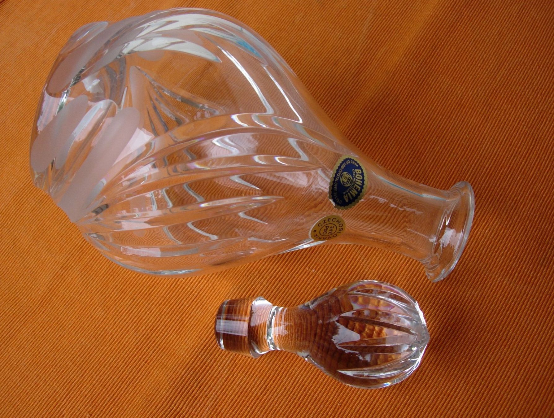 Caraffe: Kristallkaraffe Bohemia – Usato da Basel venduto da Grbina64 3