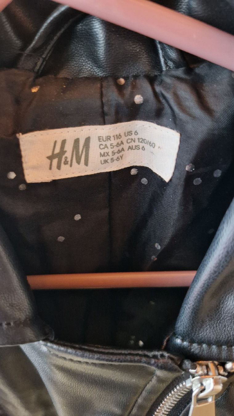 H&M Giacche & Cappotti: Mädchen Lederjacke  – Usato da Etziken venduto da langa 1