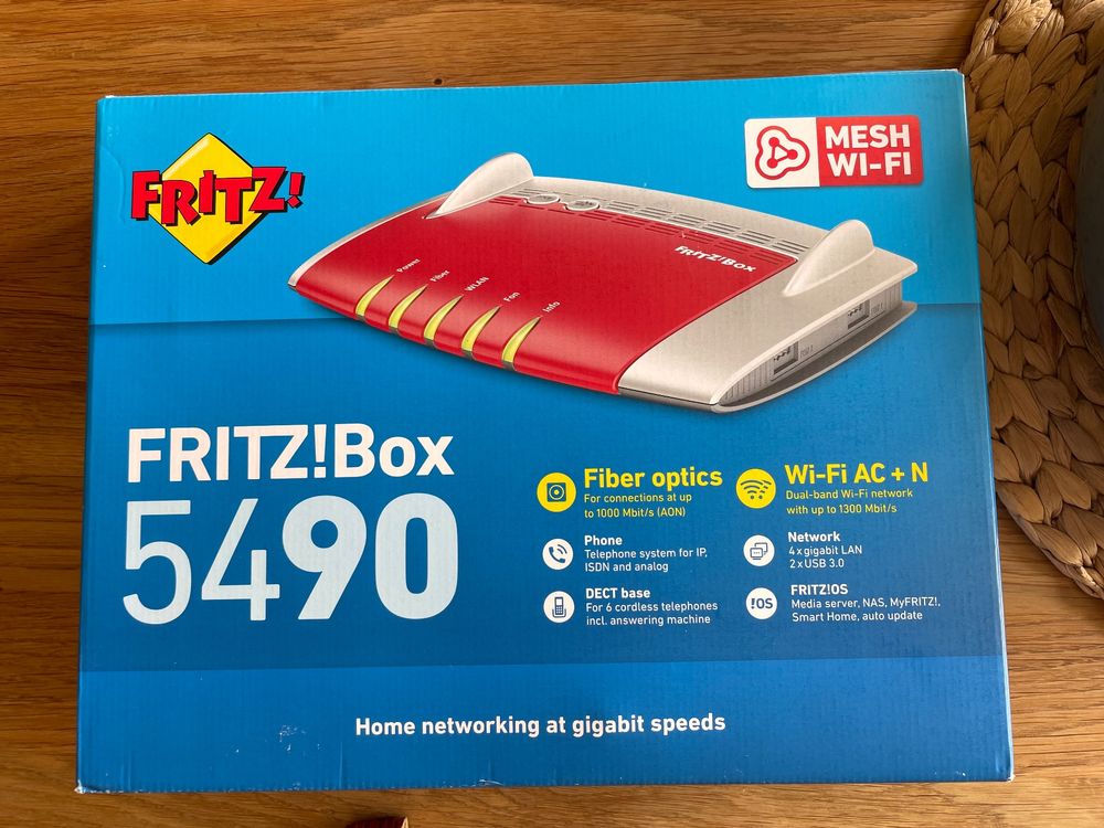 Fritz!Box 5490 Glasfaser WLAN Router | Kaufen auf Ricardo