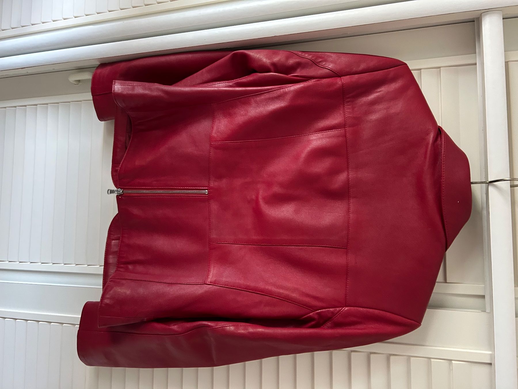 Giacche: Lederjacke rot Grösse 38 – Usato da Olten venduto da Pablo7 4